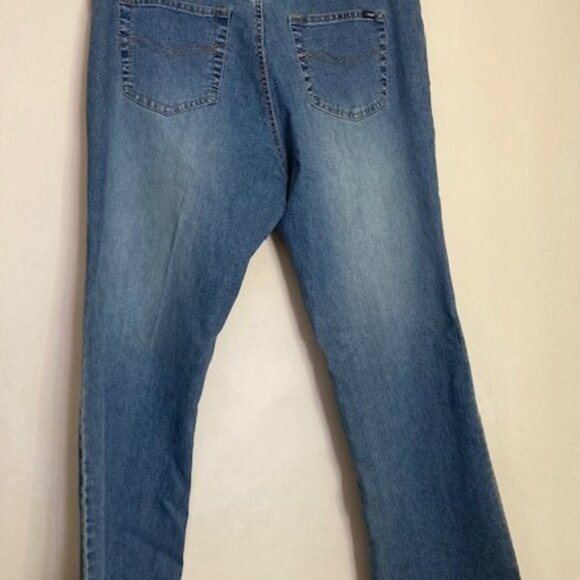 Riders by Lee Embroidered Floral Bootcut Jeans SZ 16M Rhinestone Y2K Western - Picture 4 of 13